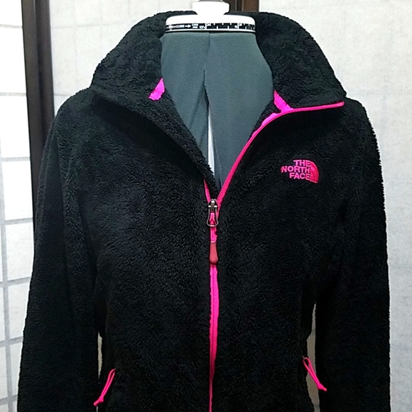The North Face Jackets & Blazers - The North face fleece zip jacket black & pink